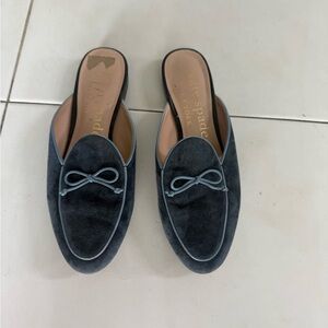 Kate Spade Dark Blue Suede Slip-On Loafers